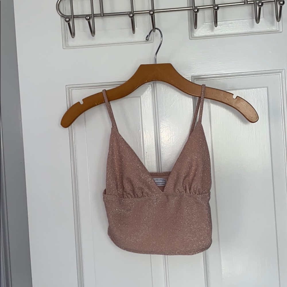 sparkly pink urban outfitters tank